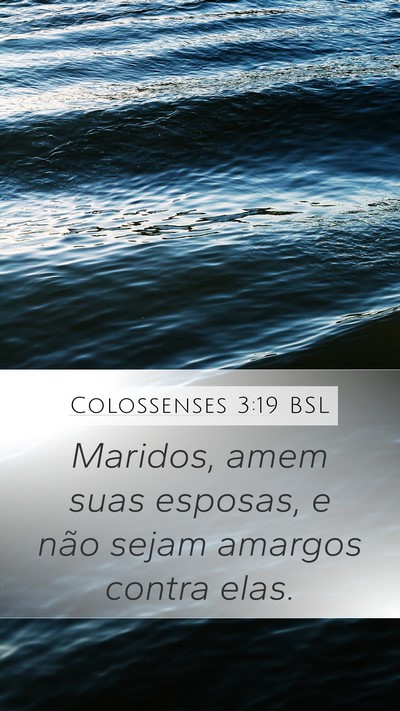 Colossenses 3:19 BSL Bible Verse Image