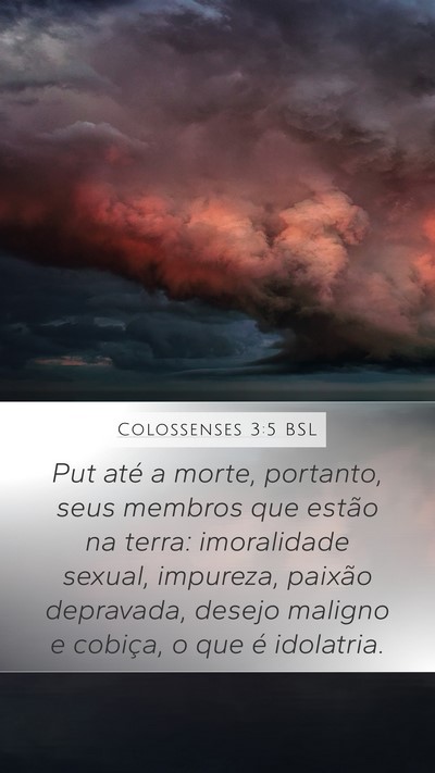 Colossenses 3:5 BSL Bible Verse Image