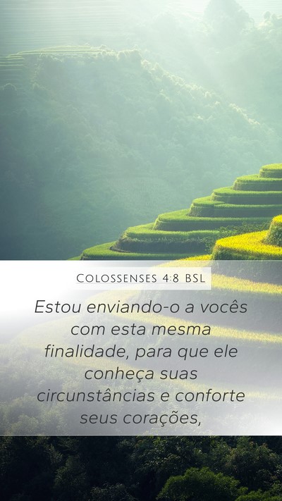 Colossenses 4:8 BSL Mobile Phone Wallpaper - Estou enviando-o a vocês com esta mesma - Mobile Bible Verse Wallpaper