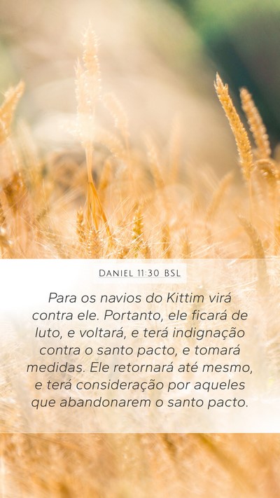 Daniel 11:30 BSL Bible Verse Image