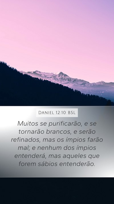 Daniel 12:10 BSL Bible Verse Image