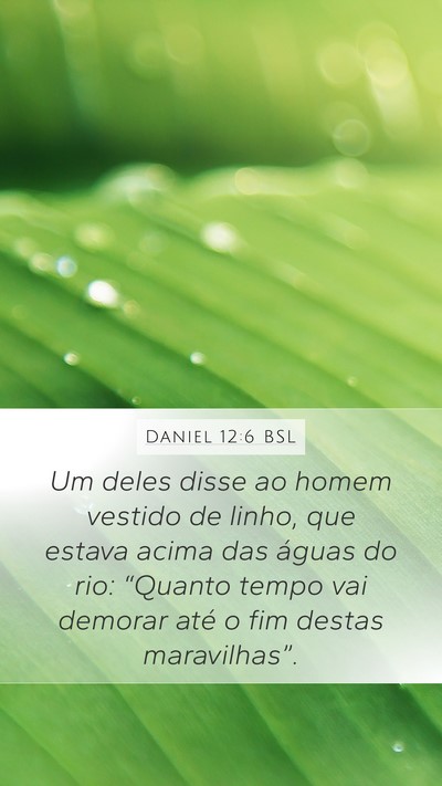 Daniel 12:6 BSL Bible Verse Image