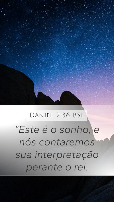 Daniel 2:36 BSL Bible Verse Image