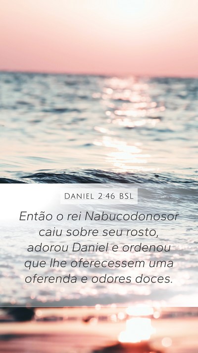 Daniel 2:46 BSL Bible Verse Image
