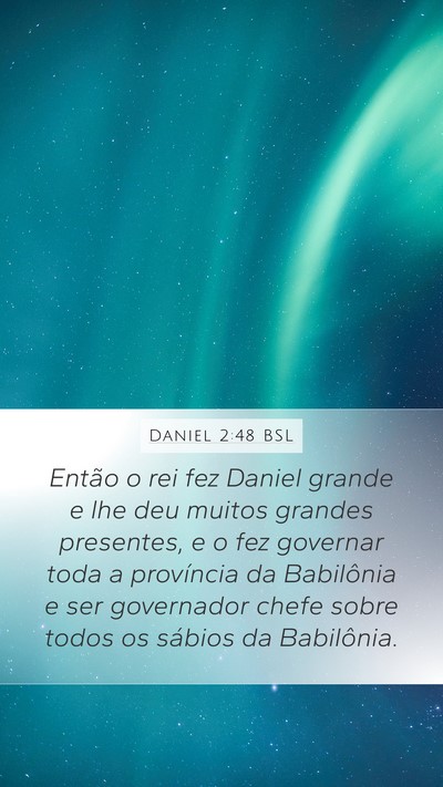 Daniel 2:48 BSL Bible Verse Image