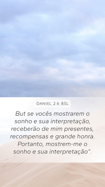 Daniel 2:6 BSL Bible Verse Image