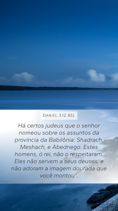 Daniel 3:12 BSL Bible Verse Image