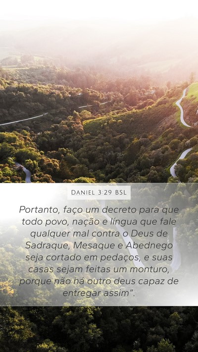 Daniel 3:29 BSL Bible Verse Image