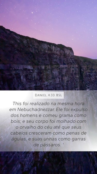 Daniel 4:33 BSL Bible Verse Image
