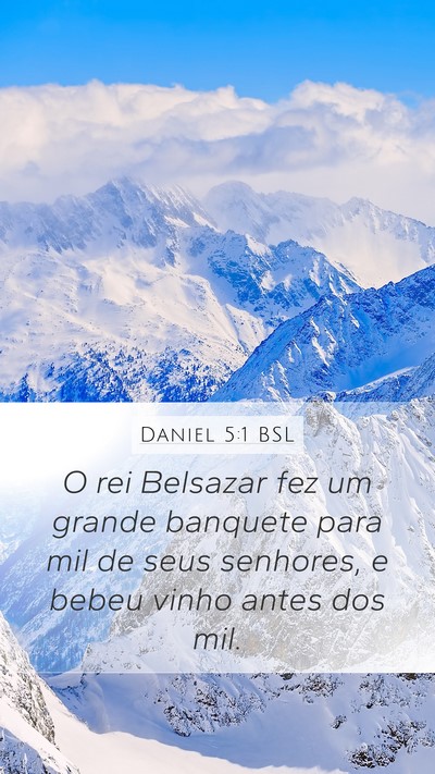 Daniel 5:1 BSL Bible Verse Image