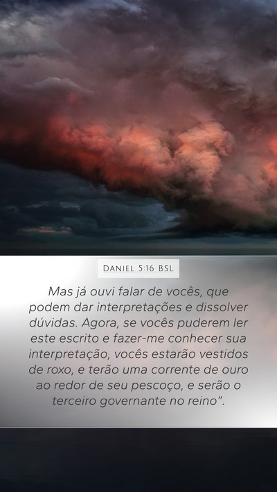 Daniel 5:16 BSL Bible Verse Image