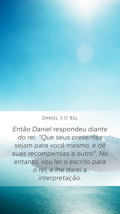 Daniel 5:17 BSL Bible Verse Image