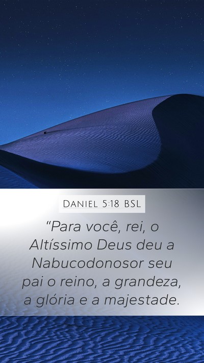 Daniel 5:18 BSL Bible Verse Image