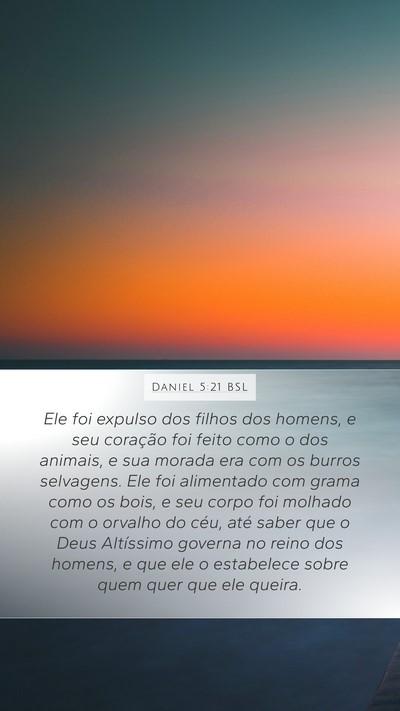 Daniel 5:21 BSL Bible Verse Image