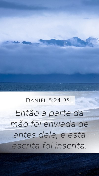 Daniel 5:24 BSL Bible Verse Image
