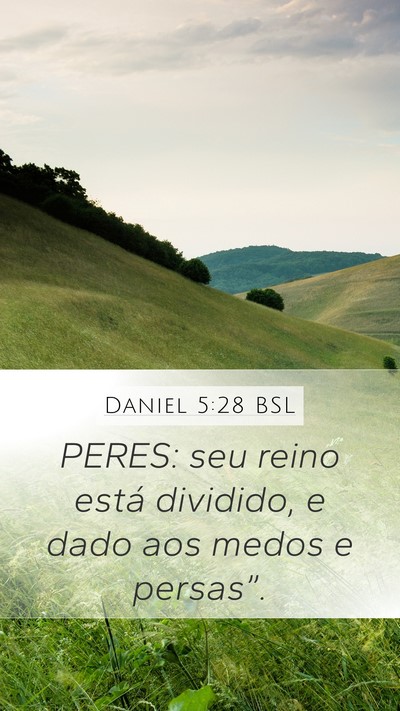 Daniel 5:28 BSL Bible Verse Image