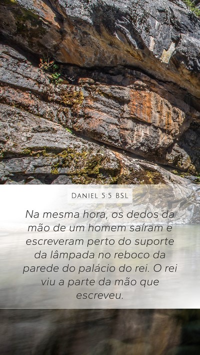 Daniel 5:5 BSL Bible Verse Image