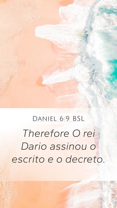 Daniel 6:9 BSL Bible Verse Image