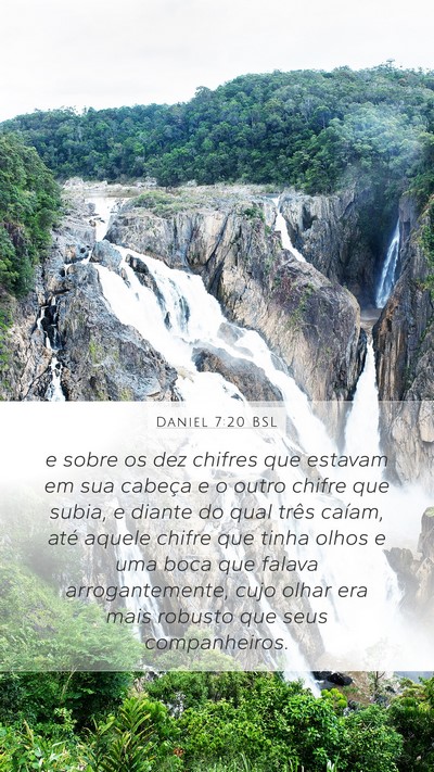 Daniel 7:20 BSL Bible Verse Image