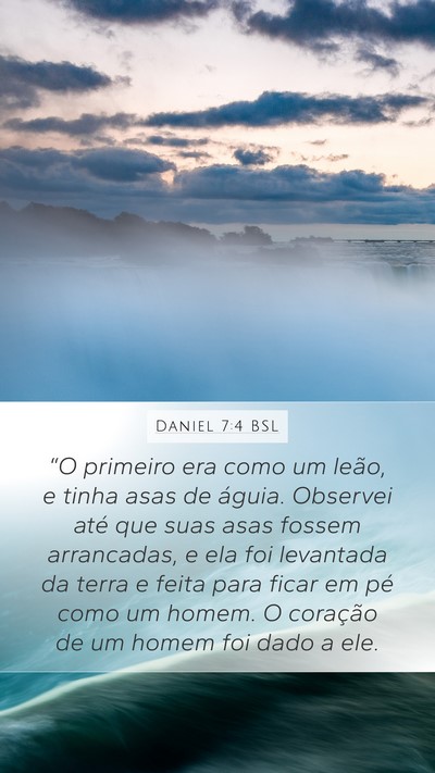 Daniel 7:4 BSL Bible Verse Image