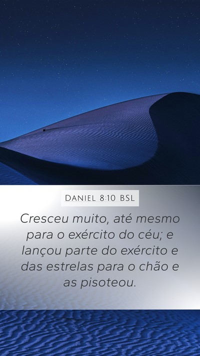 Daniel 8:10 BSL Bible Verse Image