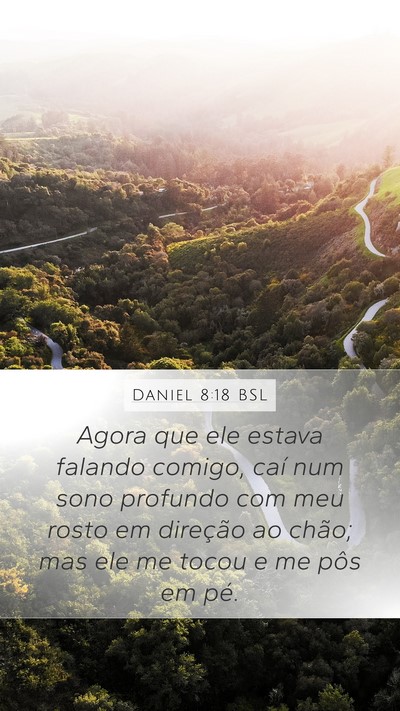 Daniel 8:18 BSL Bible Verse Image