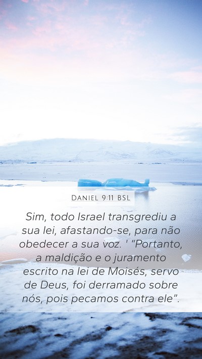 Daniel 9:11 BSL Bible Verse Image