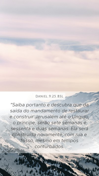 Daniel 9:25 BSL Bible Verse Image