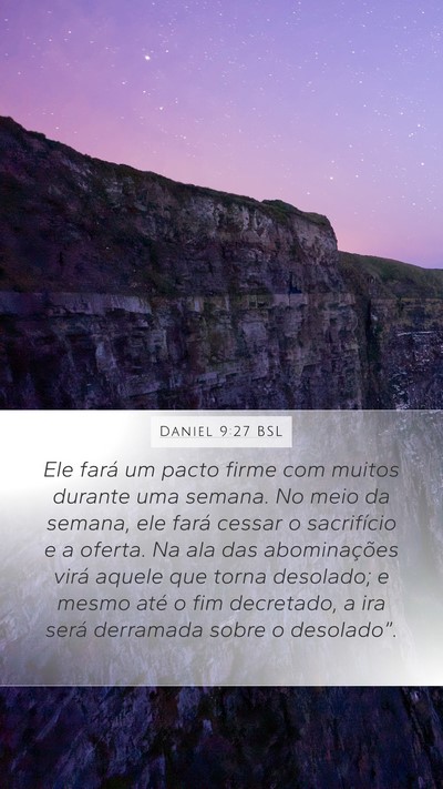 Daniel 9:27 BSL Bible Verse Image