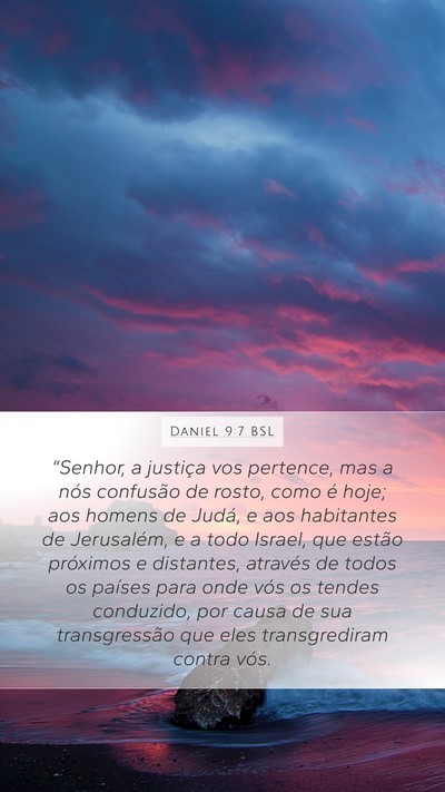 Daniel 9:7 BSL Bible Verse Image