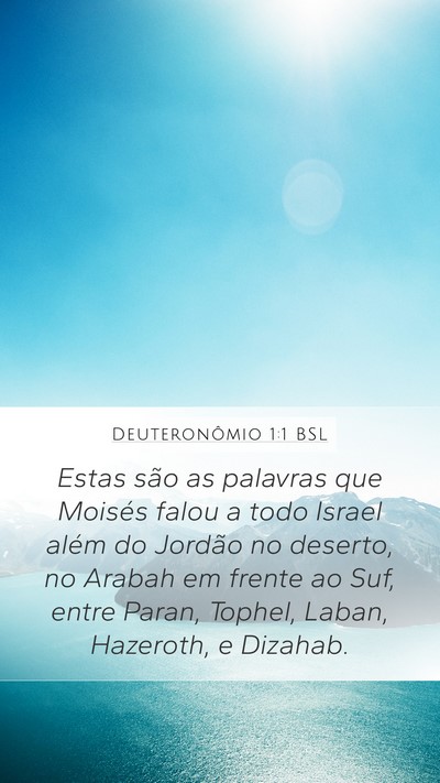 Deuteronômio 1:1 BSL Bible Verse Image