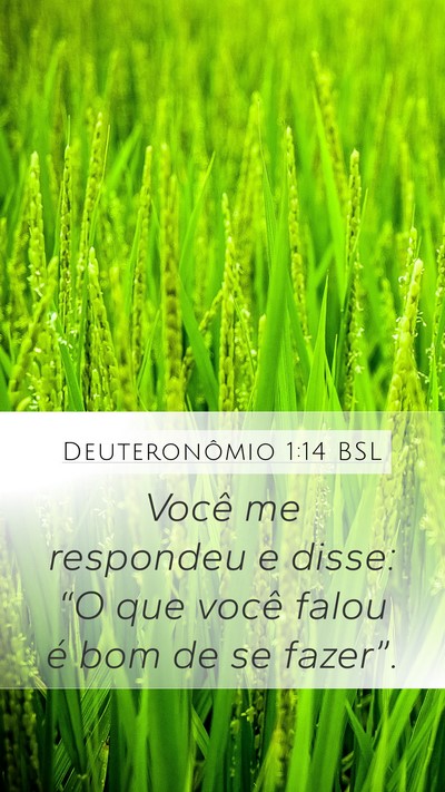 Deuteronômio 1:14 BSL Mobile Phone Wallpaper - Você me respondeu e disse: “O que você falou - Mobile Bible Verse Wallpaper