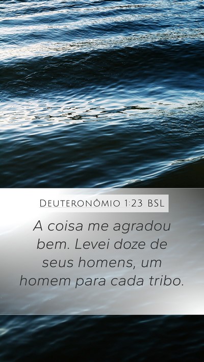 Deuteronômio 1:23 BSL Bible Verse Image