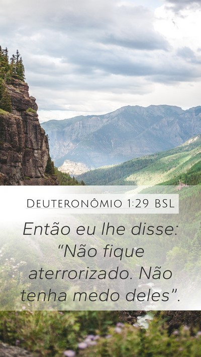 Deuteronômio 1:29 BSL Bible Verse Image