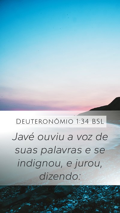 Deuteronômio 1:34 BSL Bible Verse Image