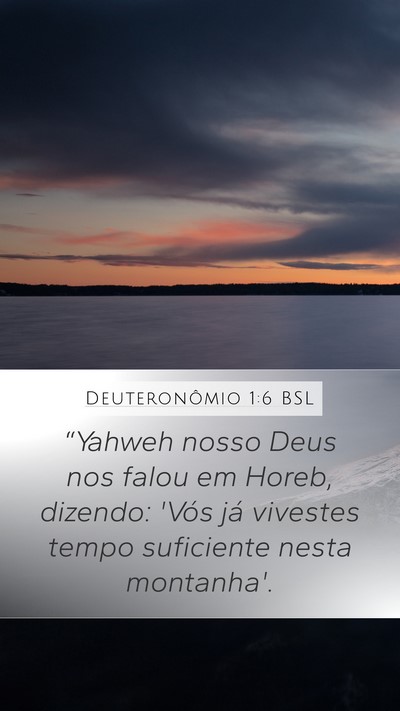 Deuteronômio 1:6 BSL Bible Verse Image
