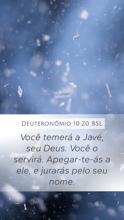 Deuteronômio 10:20 BSL Bible Verse Image