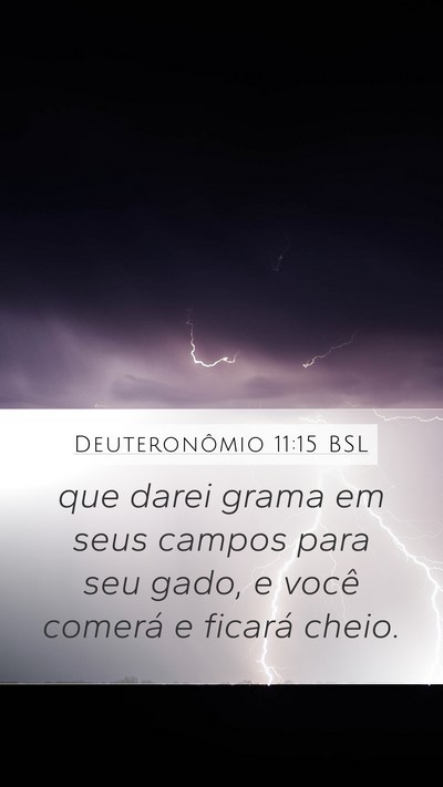 Deuteronômio 11:15 BSL Bible Verse Image