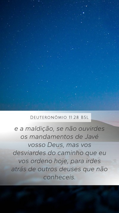 Deuteronômio 11:28 BSL Bible Verse Image