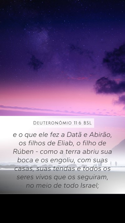Deuteronômio 11:6 BSL Bible Verse Image
