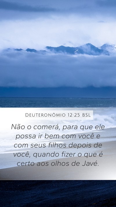 Deuteronômio 12:25 BSL Bible Verse Image
