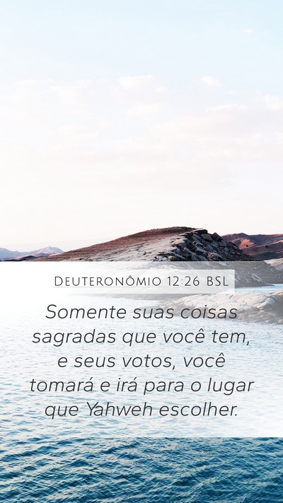Deuteronômio 12:26 BSL Bible Verse Image
