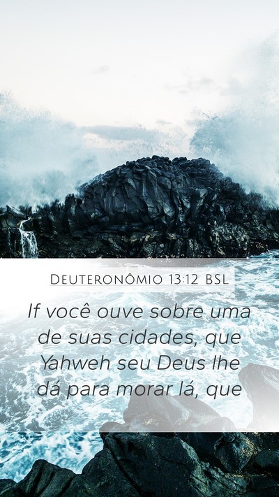 Deuteronômio 13:12 BSL Bible Verse Image