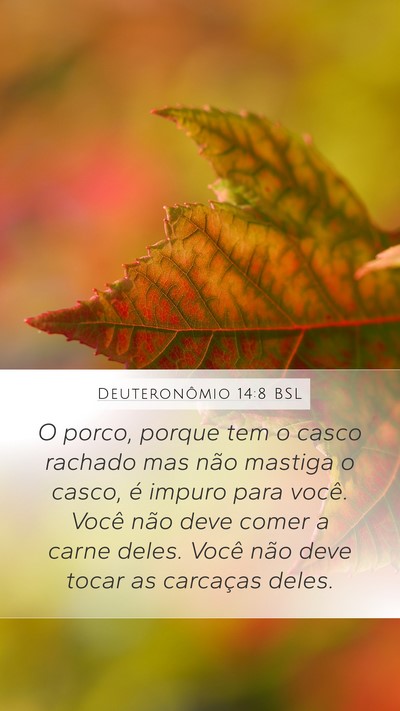 Deuteronômio 14:8 BSL Bible Verse Image