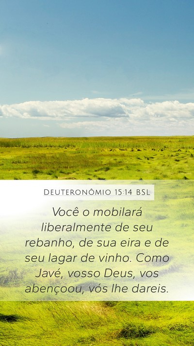 Deuteronômio 15:14 BSL Bible Verse Image