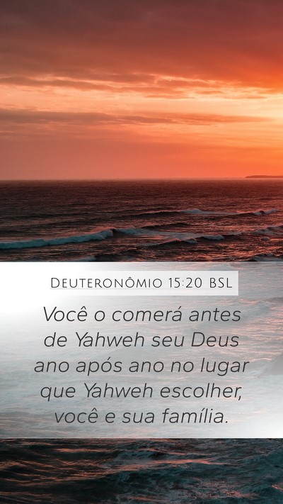 Deuteronômio 15:20 BSL Bible Verse Image