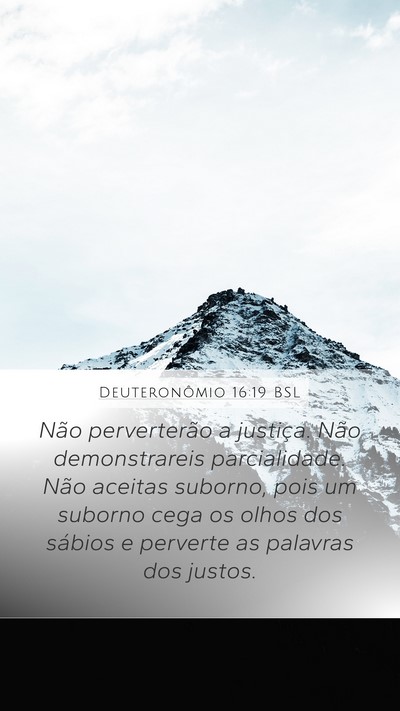 Deuteronômio 16:19 BSL Bible Verse Image