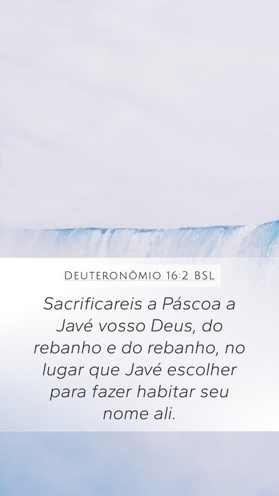 Deuteronômio 16:2 BSL Bible Verse Image