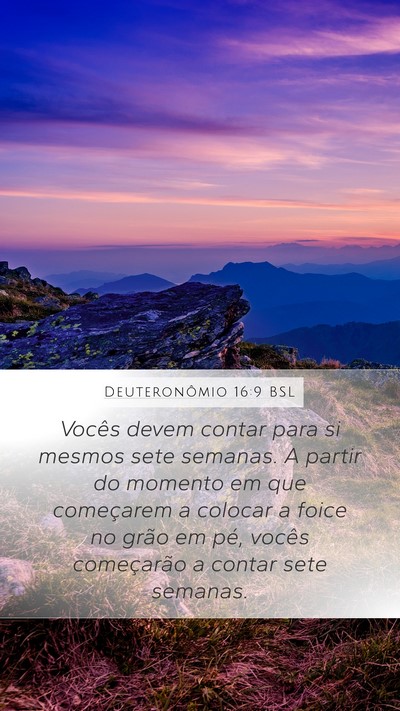 Deuteronômio 16:9 BSL Bible Verse Image