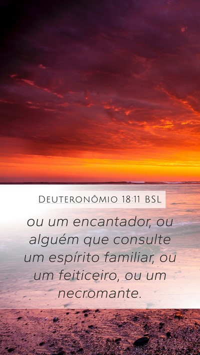 Deuteronômio 18:11 BSL Bible Verse Image